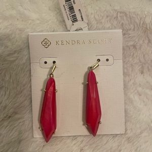 Pink Kendra Scott earrings. They were a gift- never worn